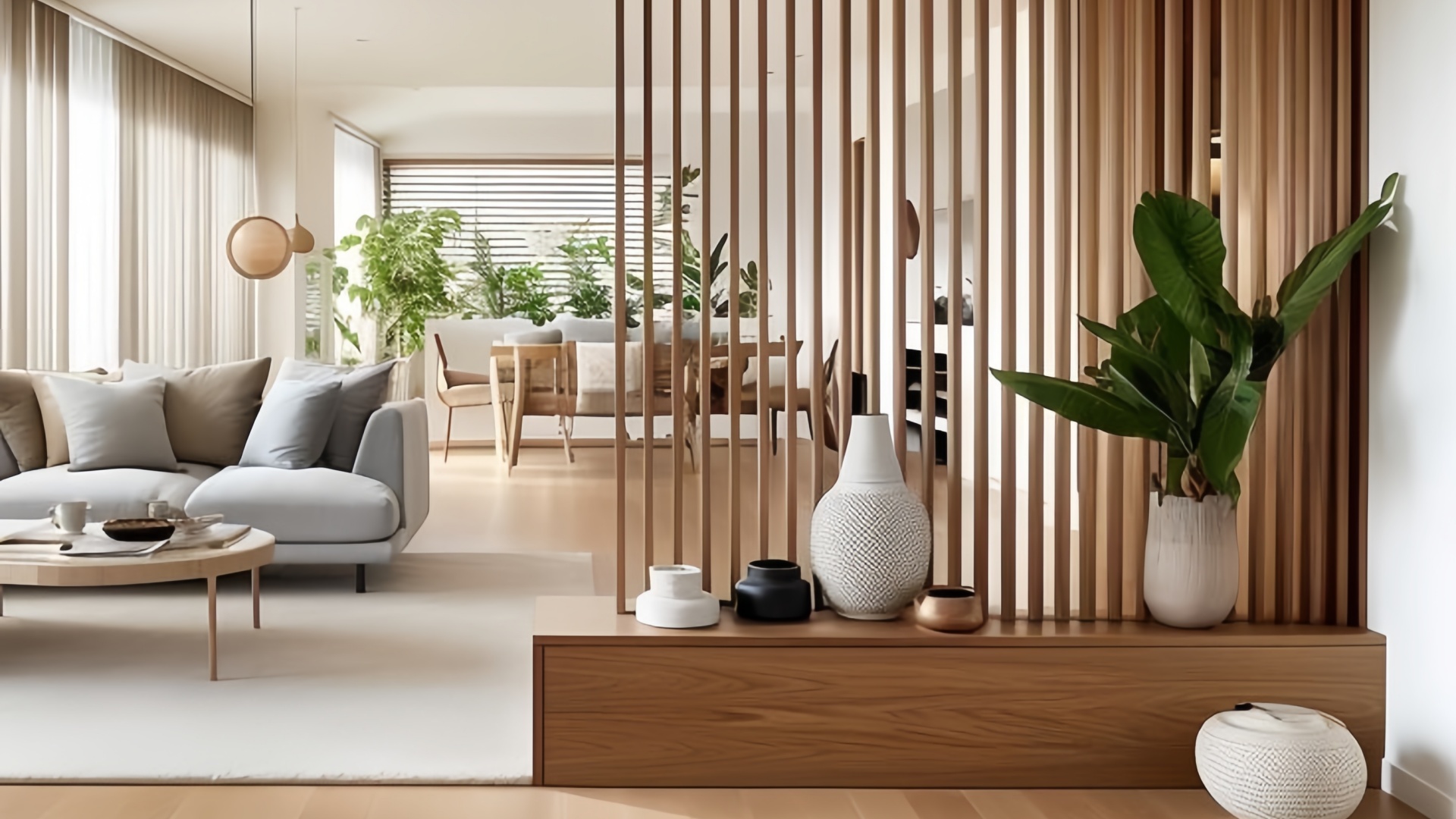 divisor de madera para oficina