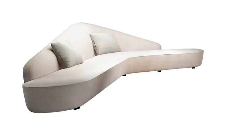 Conjunto de sofás esquineros modulares con chaise