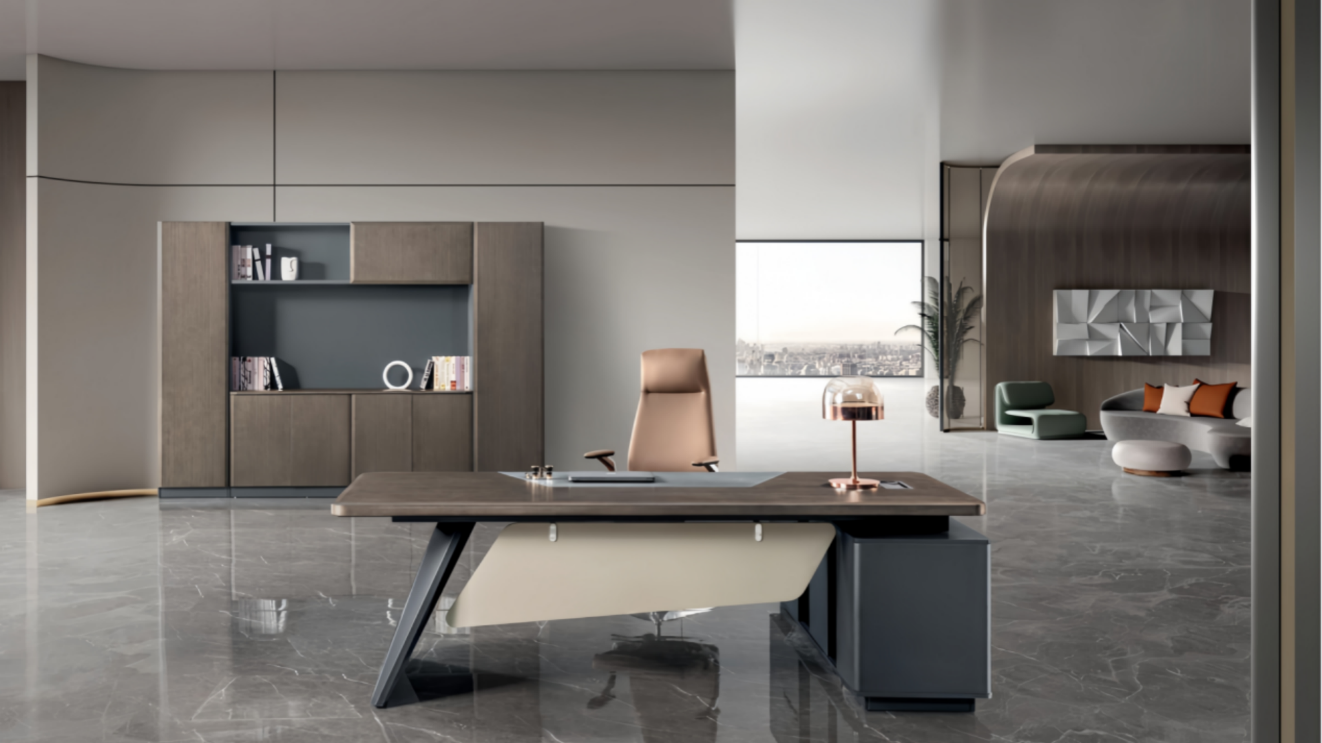 Escritorio de oficina ejecutivo serie Murray