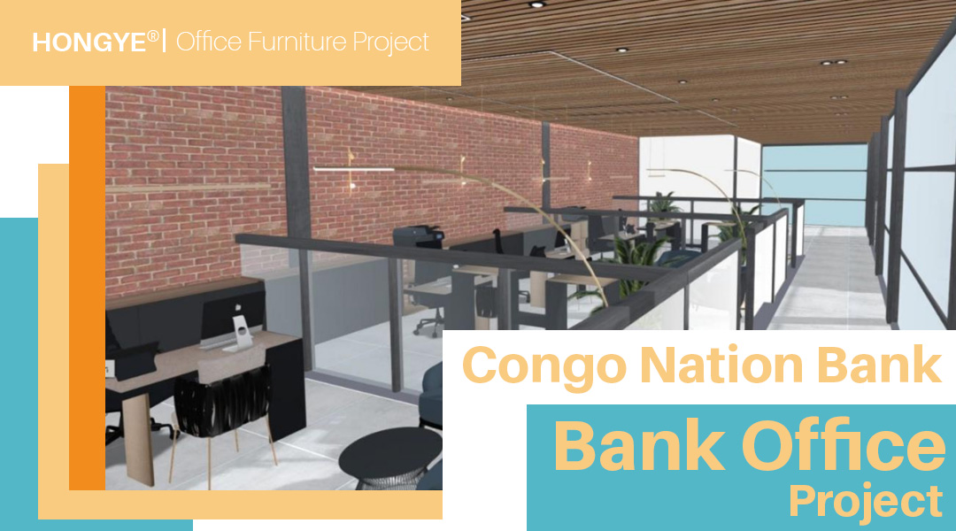 Proporcione la mejor solución de diseño de muebles de oficina para The Congo Bank