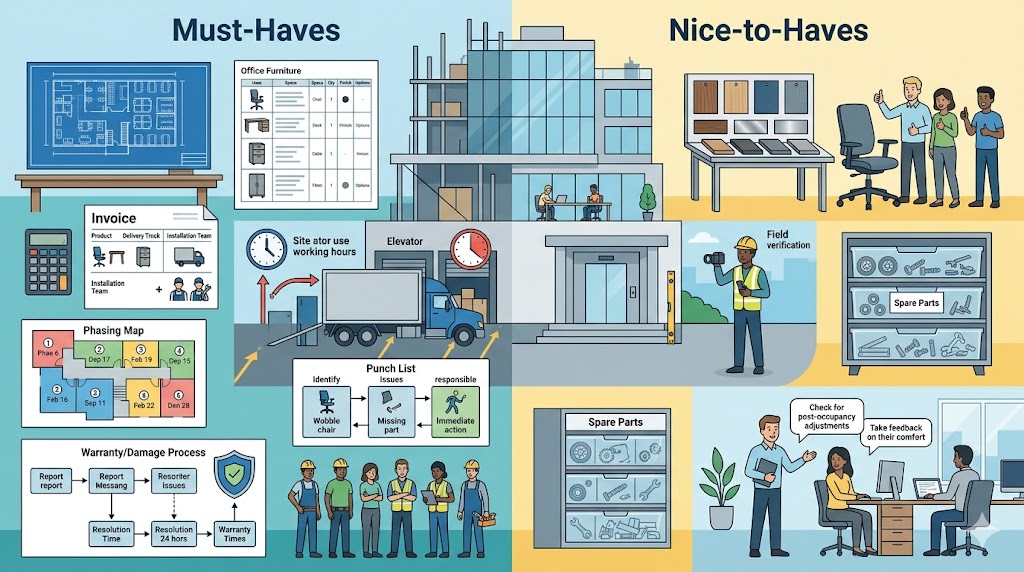 Must-haves vs nice-to-haves Lo imprescindible versus lo bueno