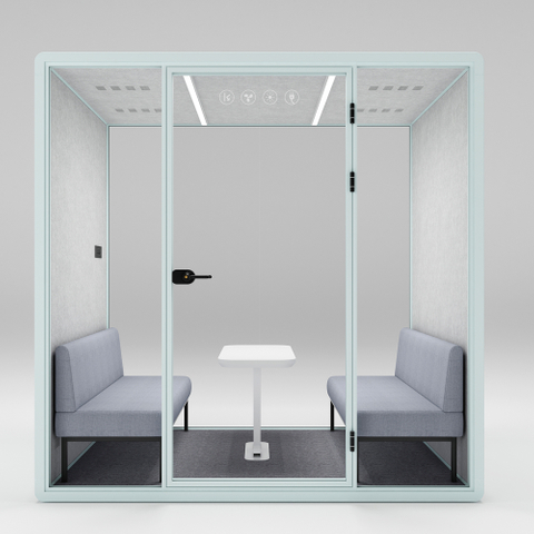 HongYe Azure Office Pods para reuniones de 5 personas