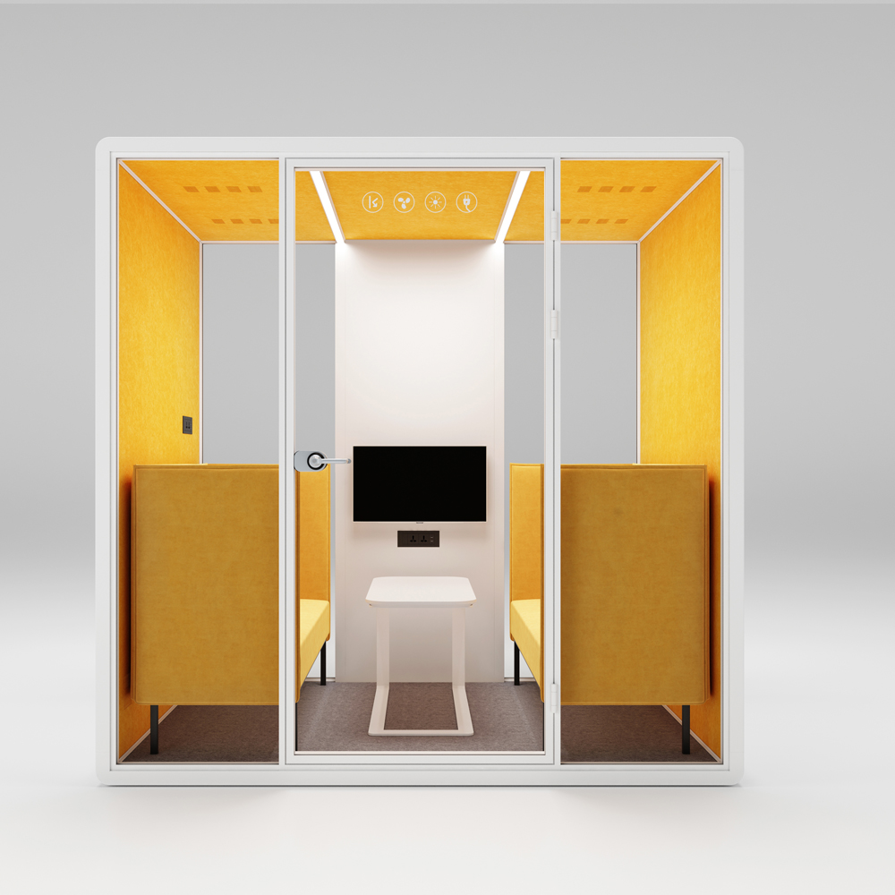 HongYe Office Pods en blanco para reuniones de 5 personas