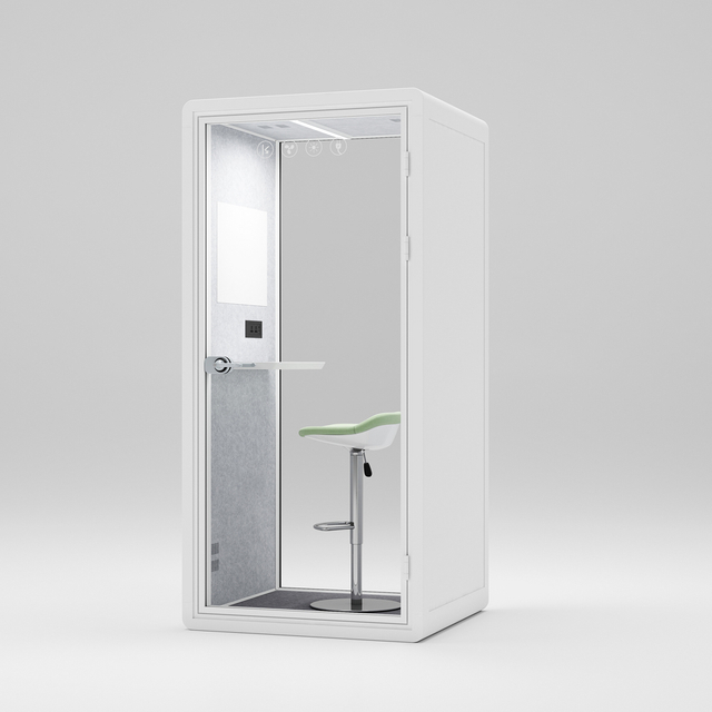 Cabina telefónica de oficina blanca HongYe para espacio de privacidad para una sola persona