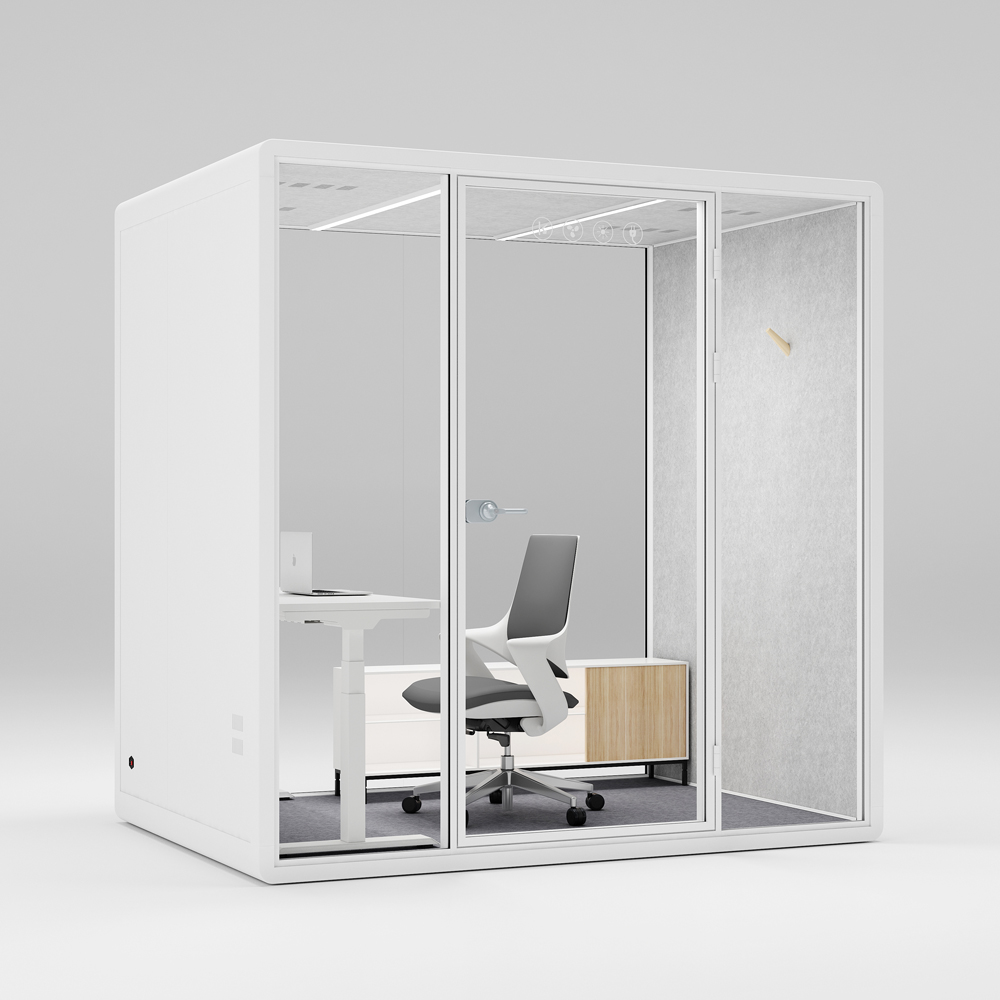 HongYe Office Pods en blanco para reuniones de 5 personas