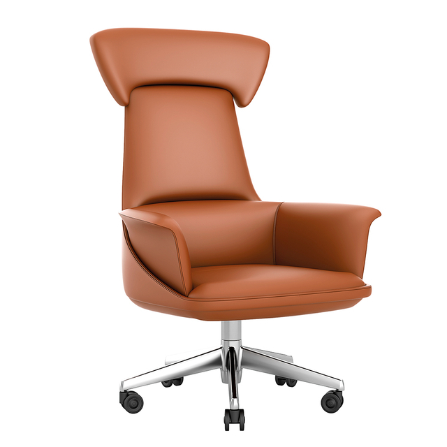 JUEDU MADDISON Silla de cuero para oficina Silla giratoria ergonómica de lujo