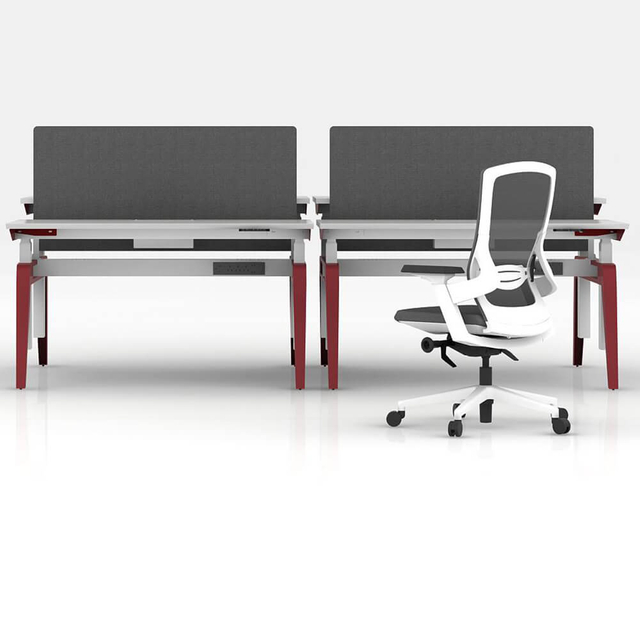 Escritorio de estación de trabajo para computadora de oficina para 2 personas