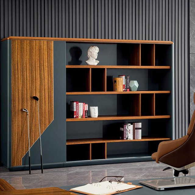 Gabinetes de almacenamiento de madera de lujo para oficina