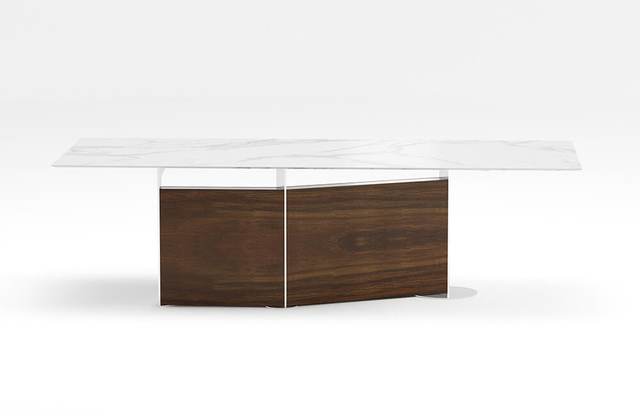 Mesa de sala de conferencias de piedra sinterizada para oficina