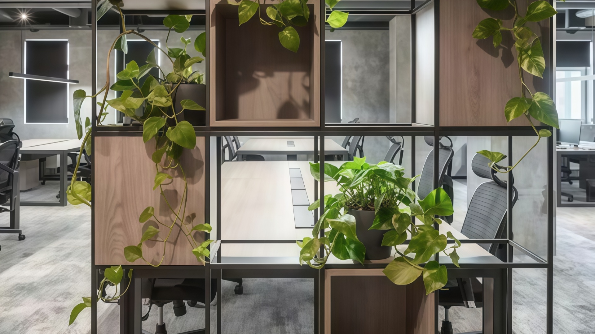 oficina de mantenimiento de planta