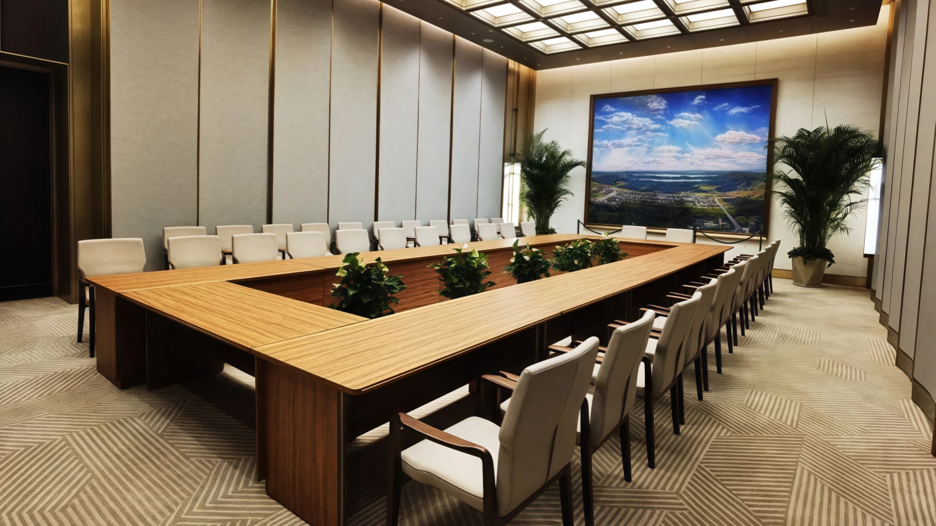sala de reuniones de lujo