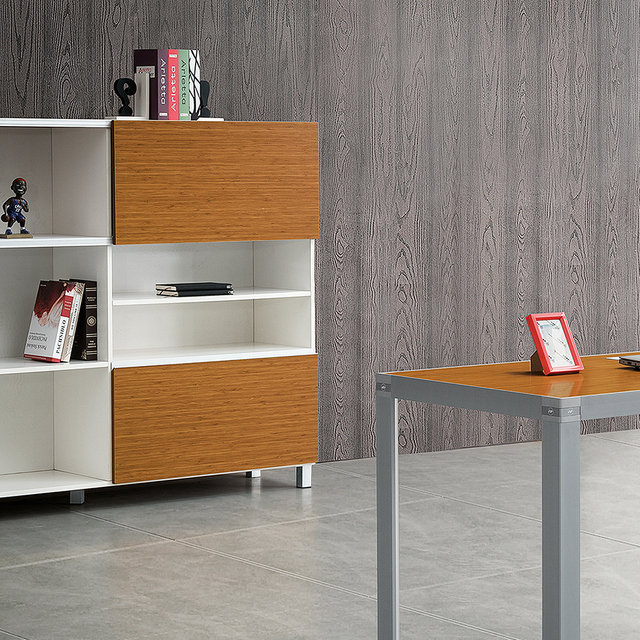 Gabinete de almacenamiento de oficina blanco para archivos