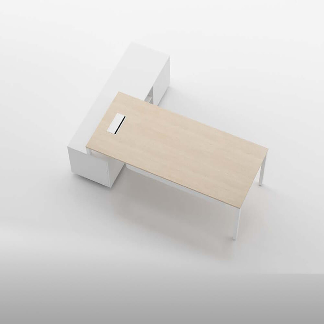 Escritorio de estación de trabajo para computadora en forma de L