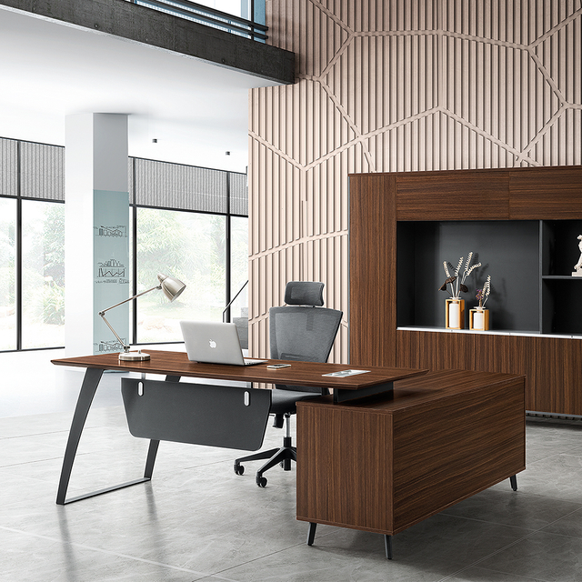 Escritorio ejecutivo de la serie JIANGNAN KANO |W1800*D1800*H750(mm) |W2000*D1800*H750(mm)
