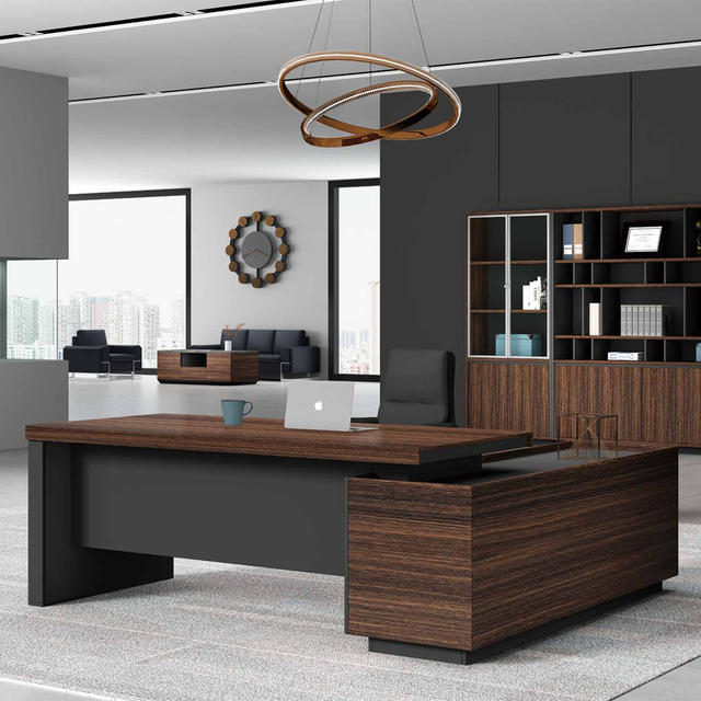 Escritorio ejecutivo serie JIANGNAN KOBE |W1800*D1800*H760(mm) |W3200*D2400*H760(mm)