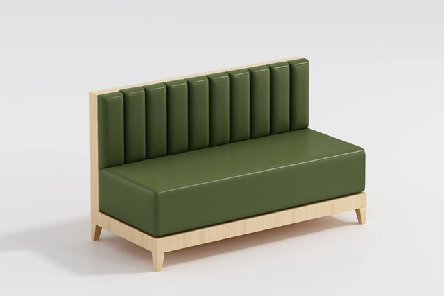 Sofá modular de cuero con sofá cama