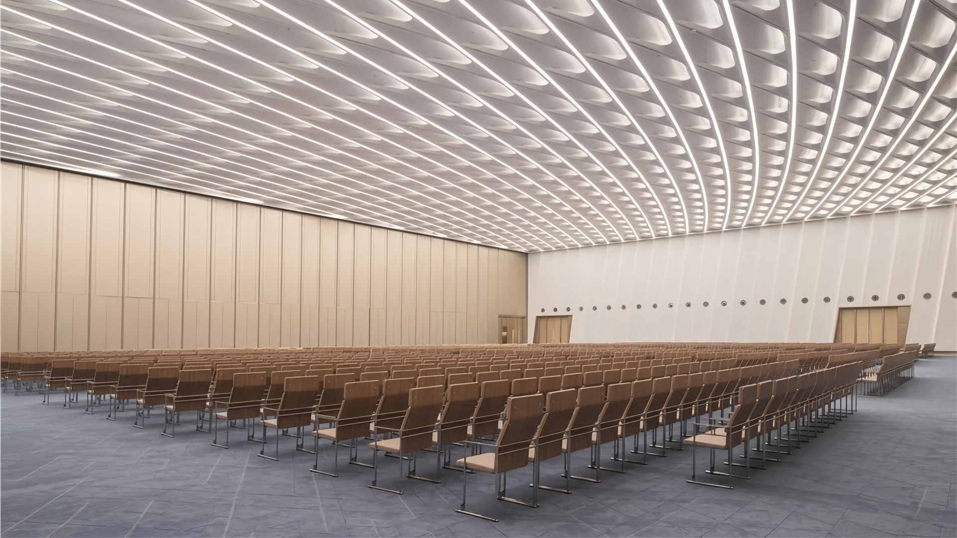 dise&ntilde;o del lugar de la sala de conferencias