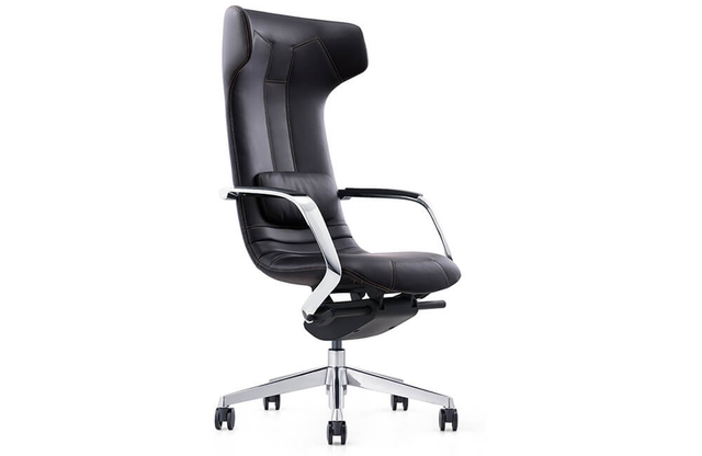silla de oficina ejecutiva ergonómica de cuero