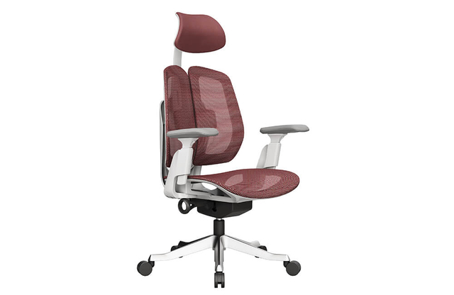 Silla de oficina ergonómica con soporte lumbar