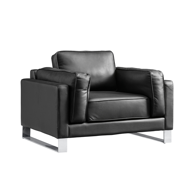 Juego de sofás de la serie JIANGNAN|Cuero Genuino|JN-7120|Cojín estándar