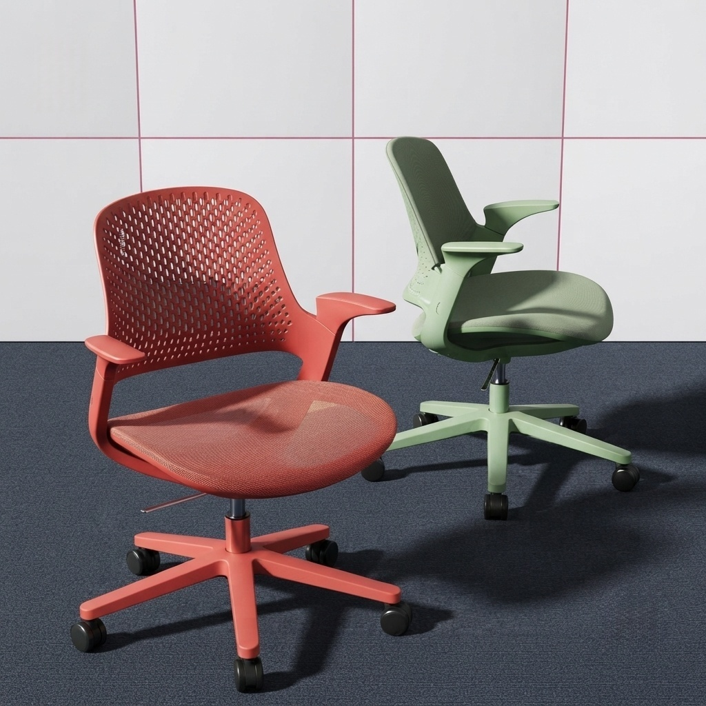 Silla de trabajo ergonómica con asientos de oficina de malla transpirable
