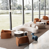 Sillón de recepción Asientos de cafetería modernos Tapicería suave