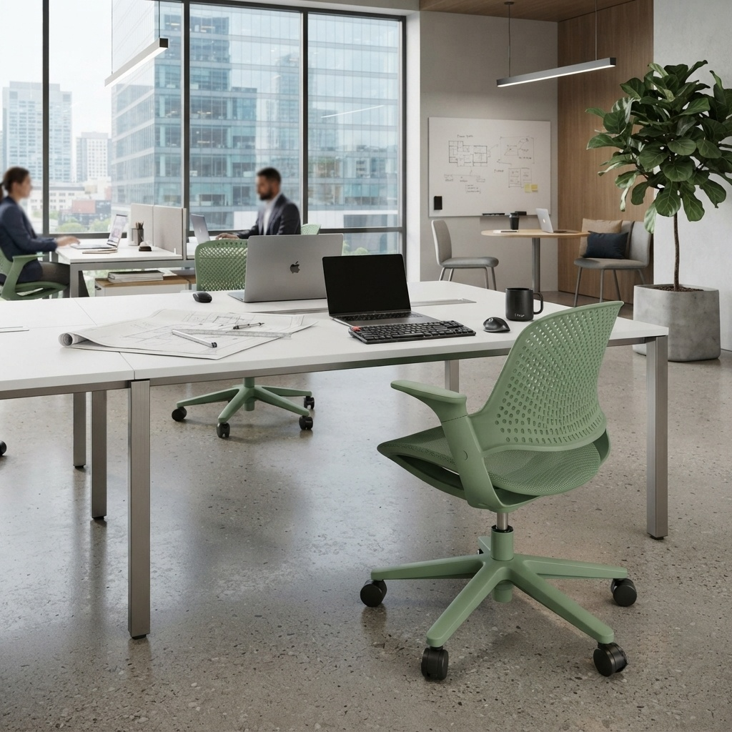 Silla de trabajo ergonómica con asientos de oficina de malla transpirable
