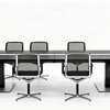 Mesa de conferencias de madera moderna comercial